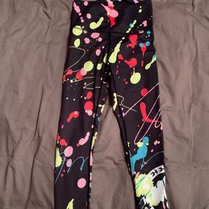 Feed Me Fight Me Splatter Leggings in M
